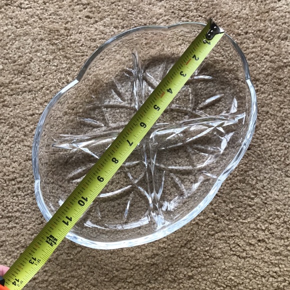 GORHAM Lady Anne Crystal Relish Dish - Picture 8 of 10